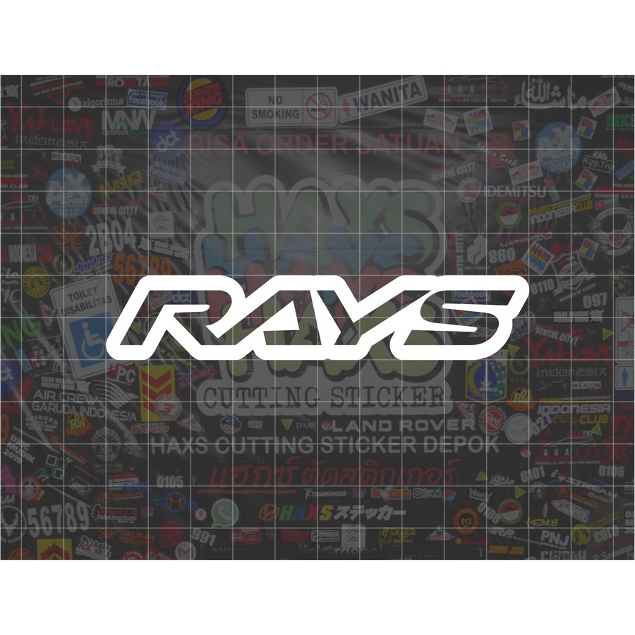 Jual Cutting Sticker Rays V2 Ukuran 10 Cm Untuk Motor Mobil | Shopee ...