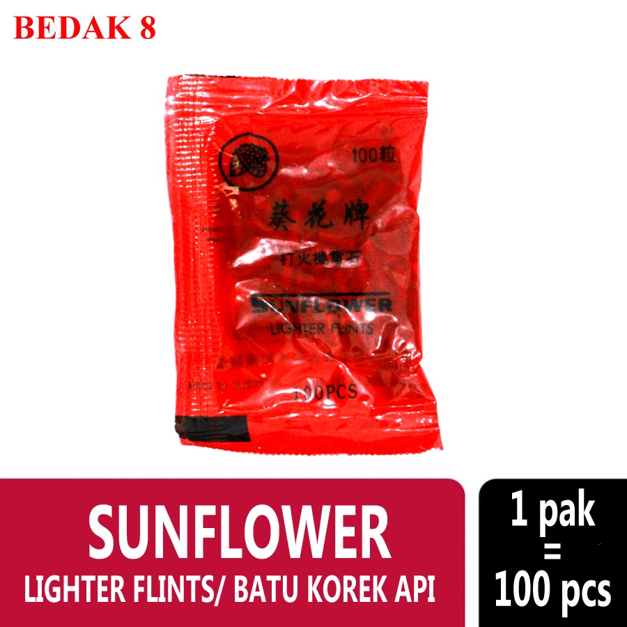 Jual Batu Korek Api Sunflower Lighter Flints Per Bungkus Isi Biji Shopee Indonesia