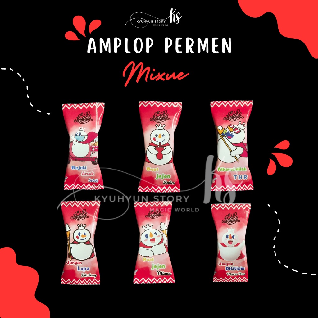 Jual Amplop Lebaran Unik Mixue Amplop Bentuk Permen Viral | Shopee ...