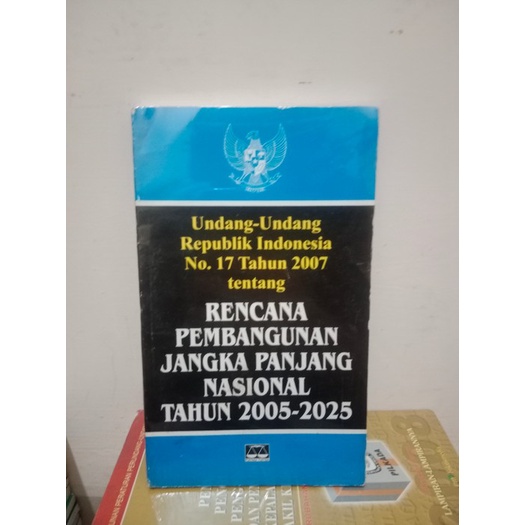 Jual Buku Uu Ri No 17 Tahun 2007 Tentang Rencana Rencana Pembangunan 