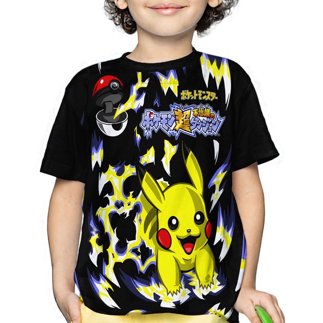 Jual Baju Pokemon Pikachu Kaos Anak Laki Laki Perempuan Pakaian 1 12 ...