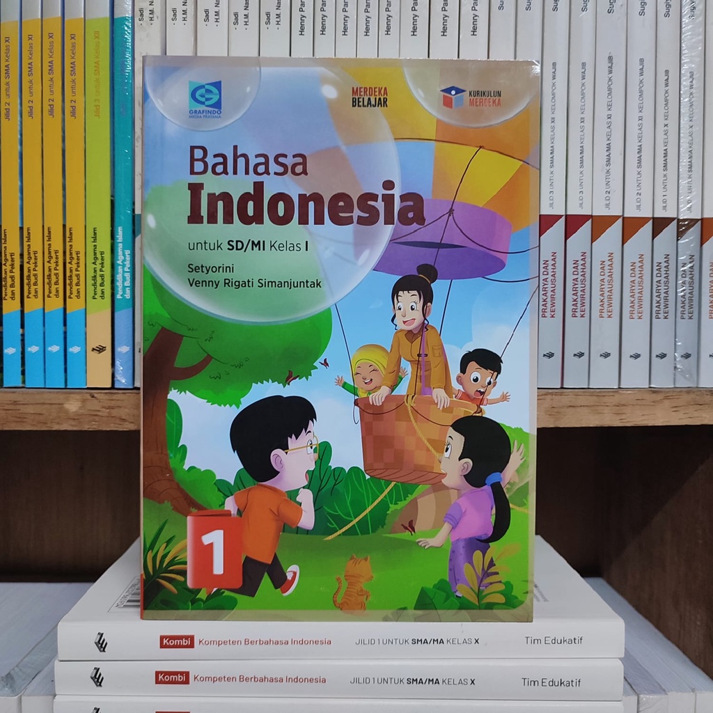 Jual Buku Bahasa Indonesia Kelas 1 SD Grafindo Kurikulum Merdeka ...