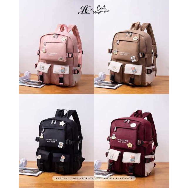 Jual CHIKA BAGPACK JH ORIGINAL | Shopee Indonesia