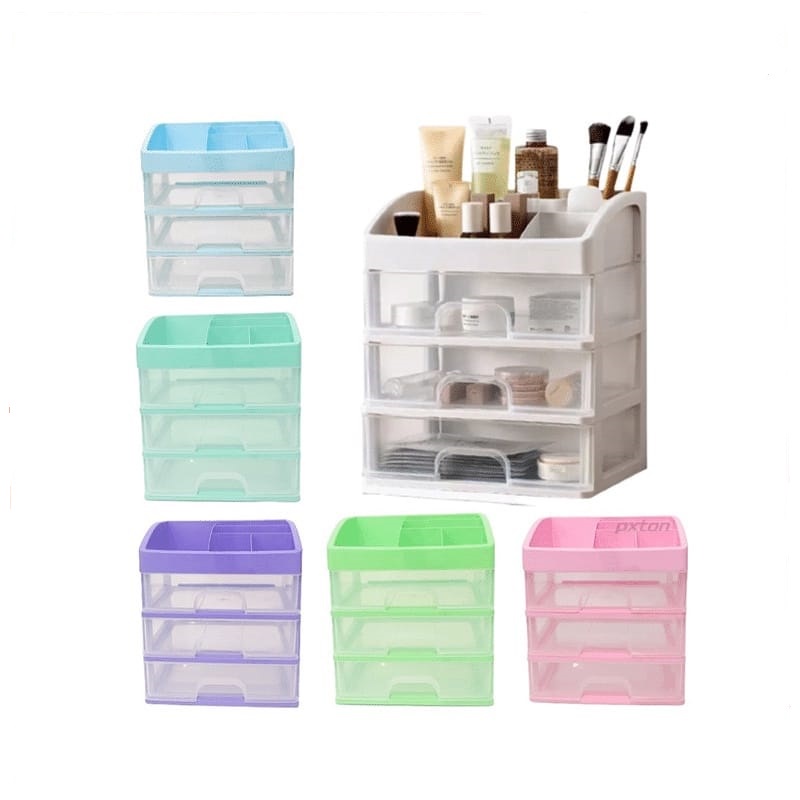 Jual RAK KOSMETIK SUSUN 3 LACI MODEL BARU MULTIFUNGSI / TEMPAT ...