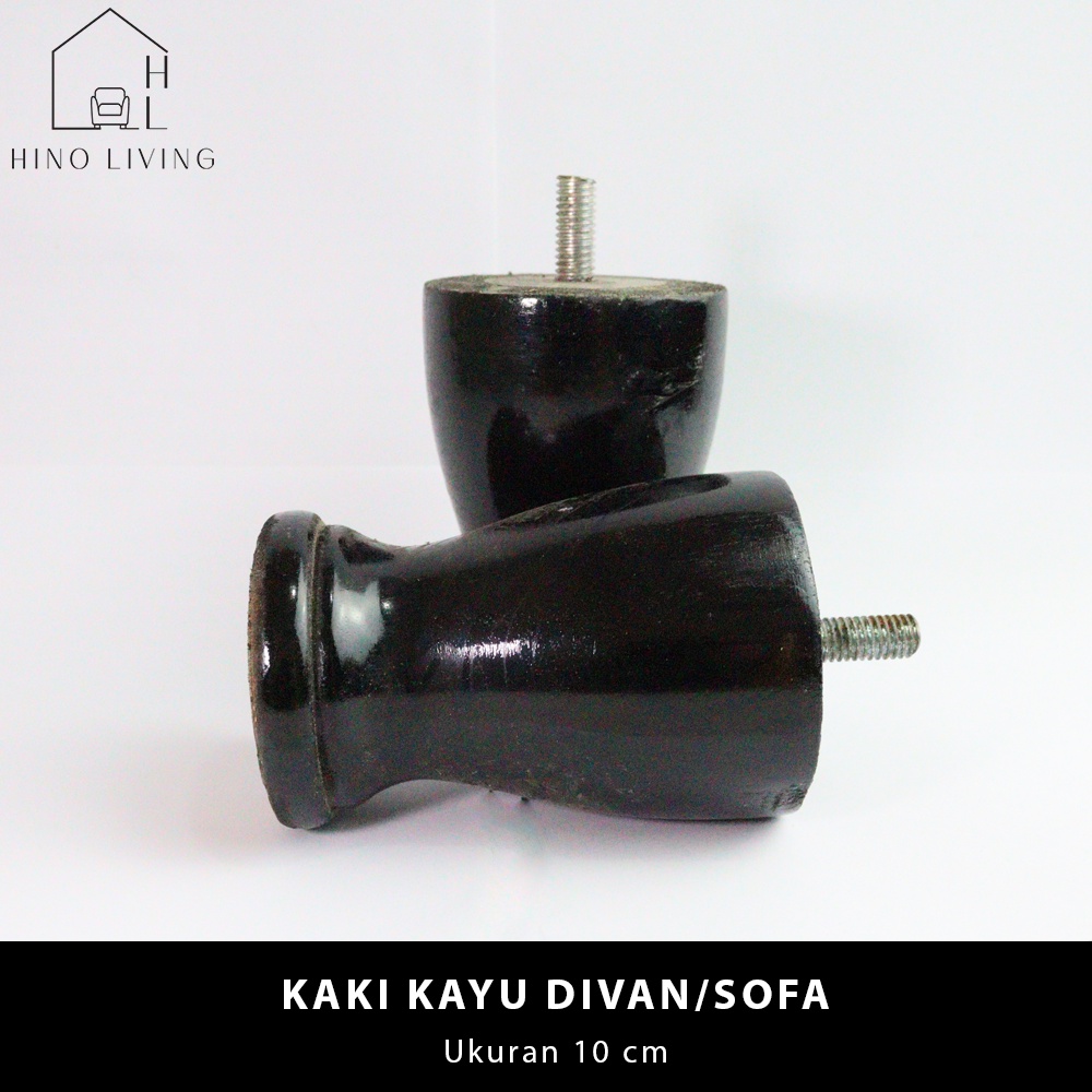 Jual KAKI KAYU DIVAN/SOFA BULAT GELAS 10 cm | Shopee Indonesia