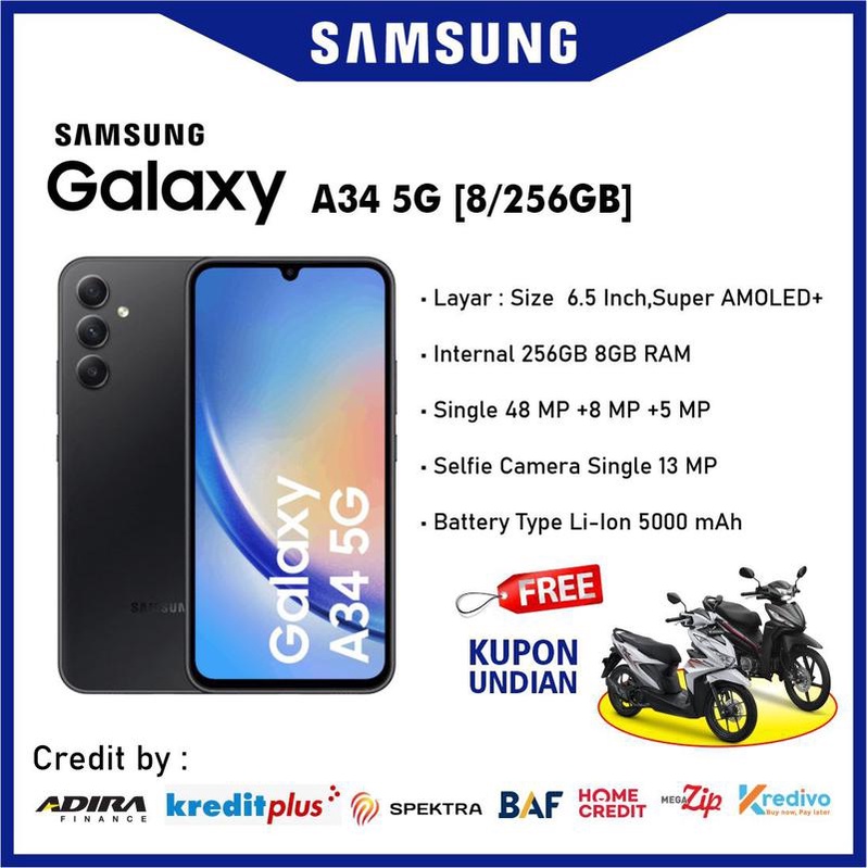 Jual SAMSUNG GALAXY A34 [8/256GB] | Shopee Indonesia