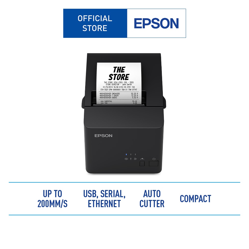 Epson Thermal Printer TM-T82X-II ANK+SA, USB+LAN, 80MM, EBCK