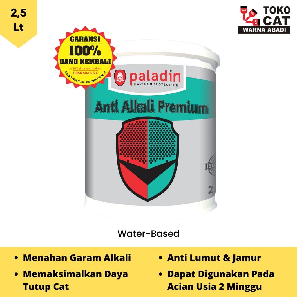 Jual CAT DASAR TEMBOK PALADIN ALKALI PREMIUM 2.5 LITER Shopee Indonesia