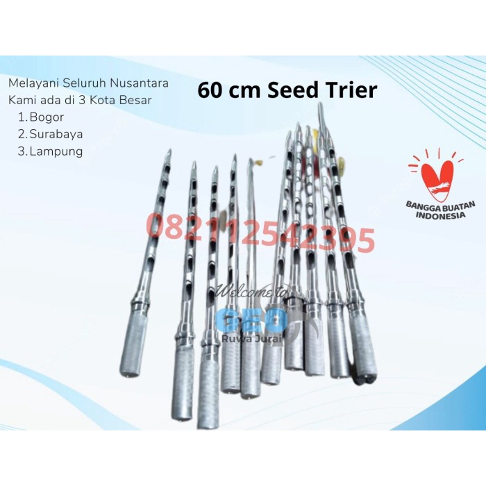 Jual Terlaris Seed Trier Stik Sampler Benih Grain Probe Biji 60Cm 60 Cm ...
