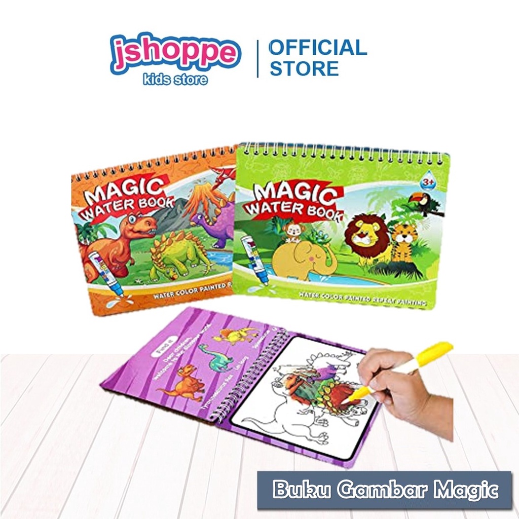 Jual JSHOPPE Magic Drawing Water Book Buku Gambar Anak Magic Mewarnai ...