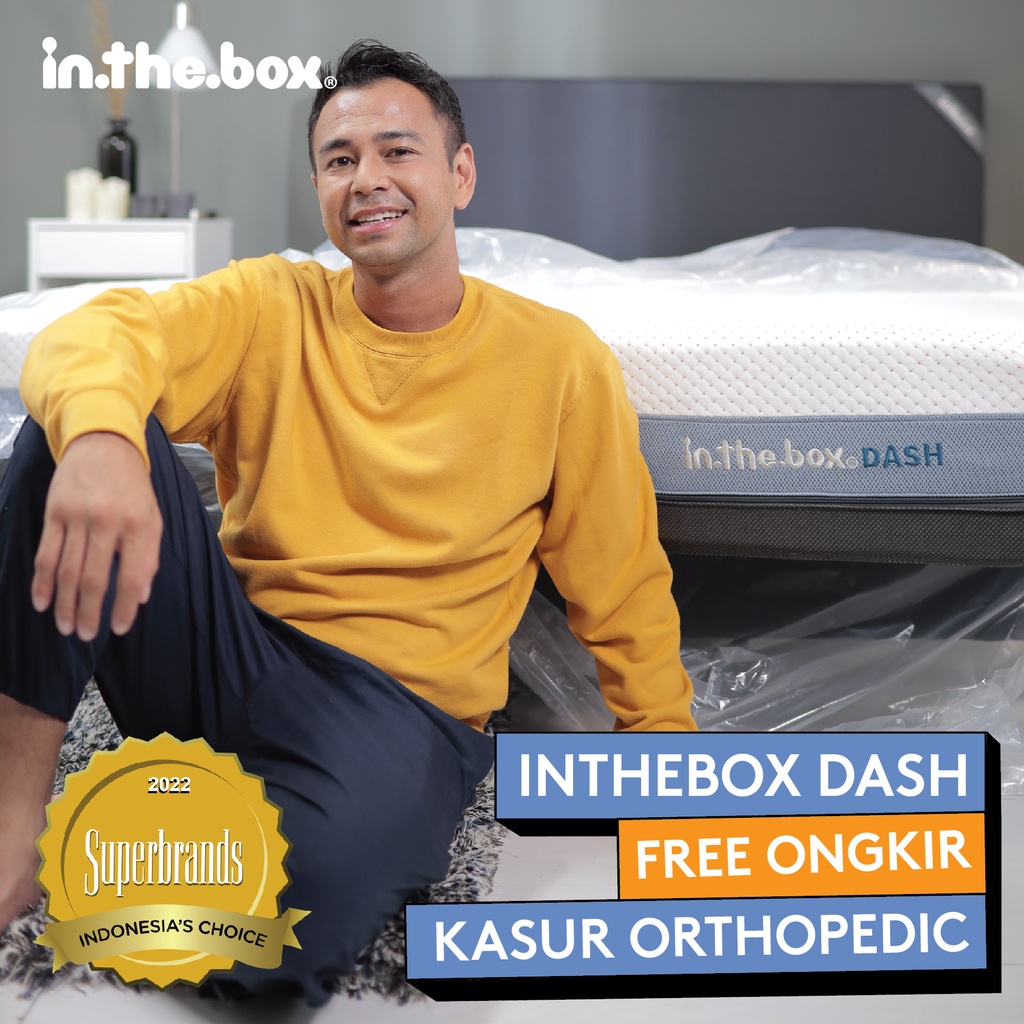 Jual Kasur Orthopedic Spring Bed IN THE BOX Dash FREE Bantal Ukuran