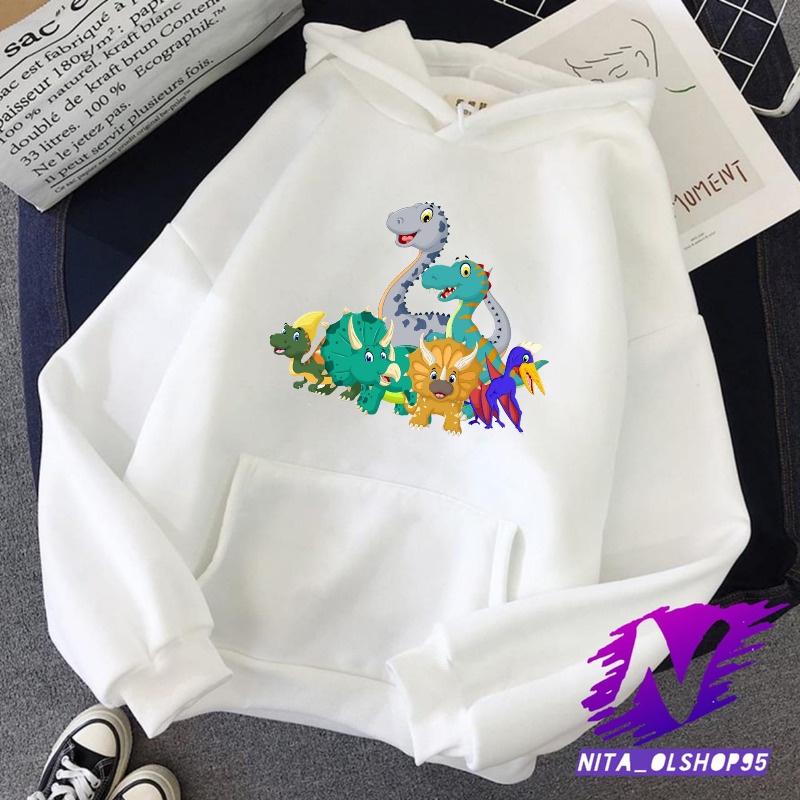 Dino Sweater: Pink Multi main image 0