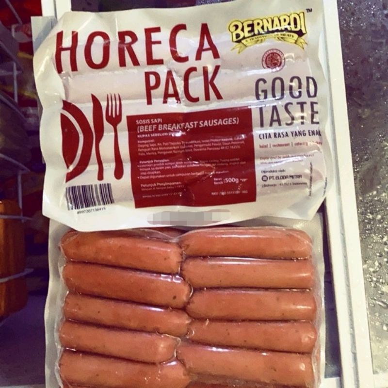 Jual Bernardi Horeca Pack Beef Breakfast Sausage Sosis Sapi 500 Gram