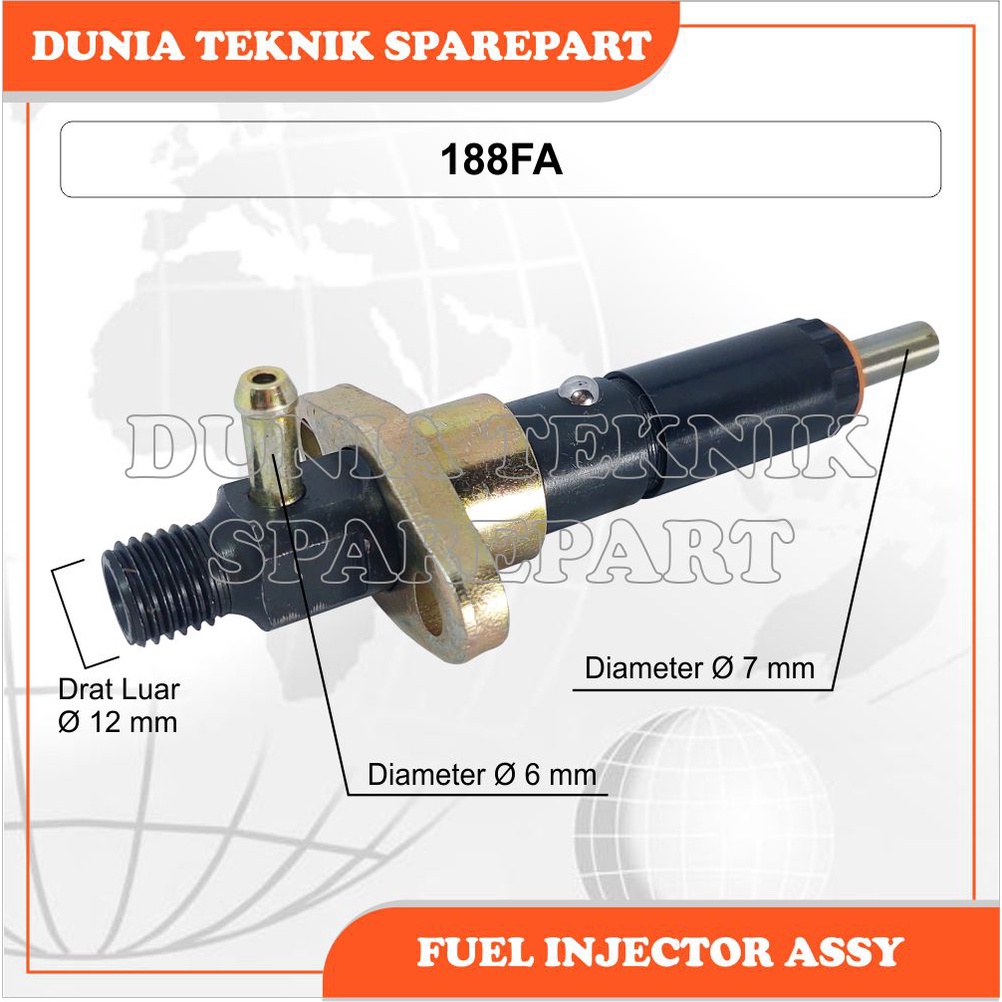 Jual 188FA FUEL INJECTOR ASSY DIESEL ENGINE & DIESEL GENSET | Shopee ...