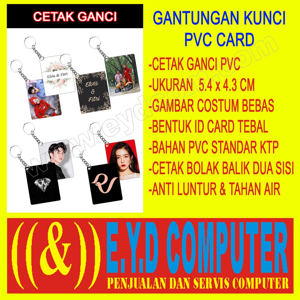 Jual Cetak Gantungan Kunci Pvc Ukuran 54 X 43 Cm Gambar Bebas Costum Premium Ganci Sovenir 4334