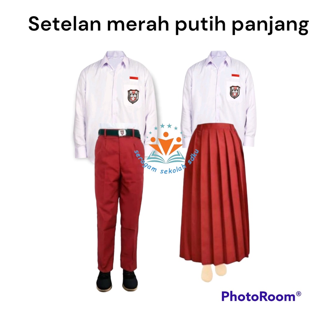 Jual Seragam Sekolah Merah Putih Setelan Anak Sekolah Atasan Dan ...