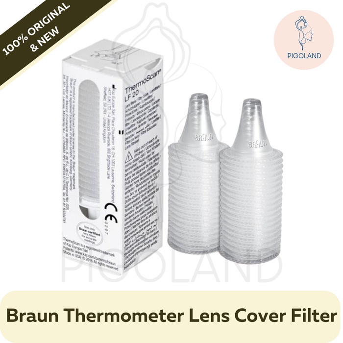 20pcs Ear Probe Covers For Braun Thermoscan Thermometer - Lens Filters, Hygienic Use