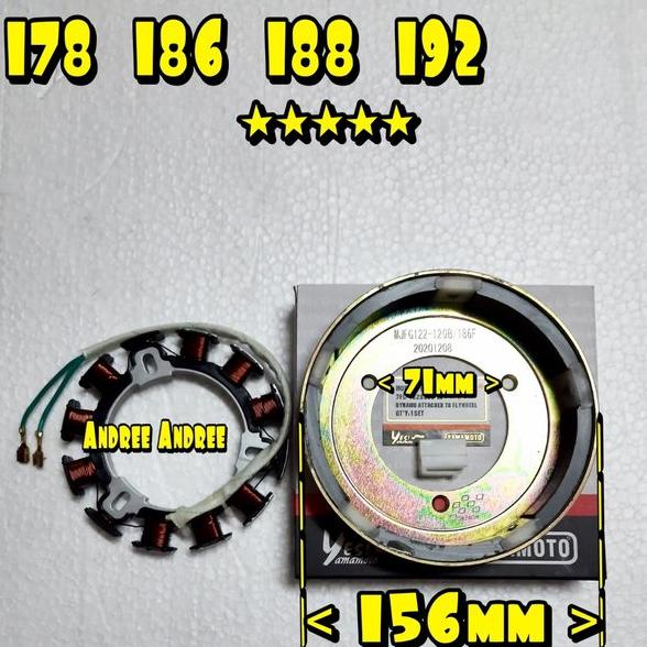 Jual Rotor Stator Flywheel Roda Gila Spool Charge Cas mesin