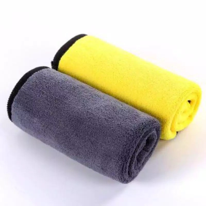 Jual Kain Lap Microfiber Kuning 30x30 cm Serbaguna 500 GSM 2 Sisi Halus ...