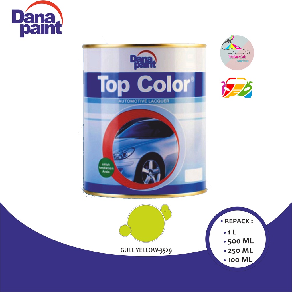 Jual CAT DUCO GULL YELLOW-3529 CAT MOBIL TOP COLOR 1 LITER REPACK ...