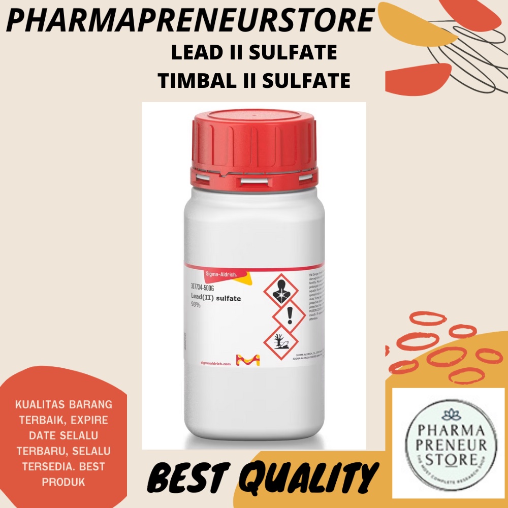Jual LEAD II SULFATE / TIMBAL II SULFAT PRO ANALISA 50 DAN 100 GRAM