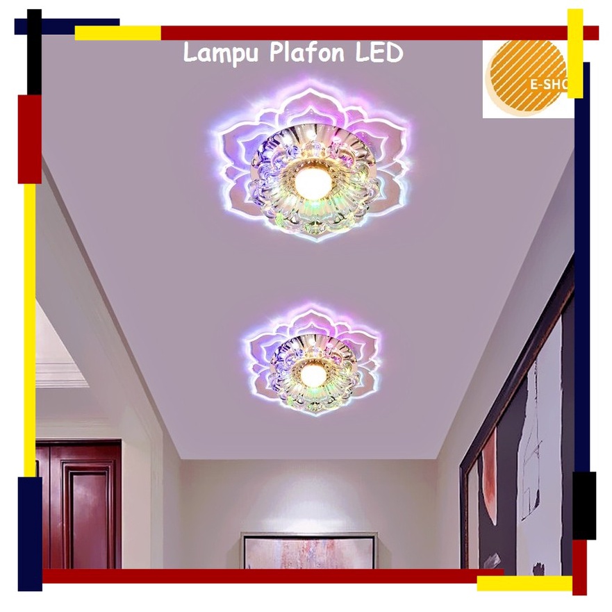 Jual Lampu Plafon LED 220V Bentuk Kotak Kristal Modern Untuk Ruang Tamu ...