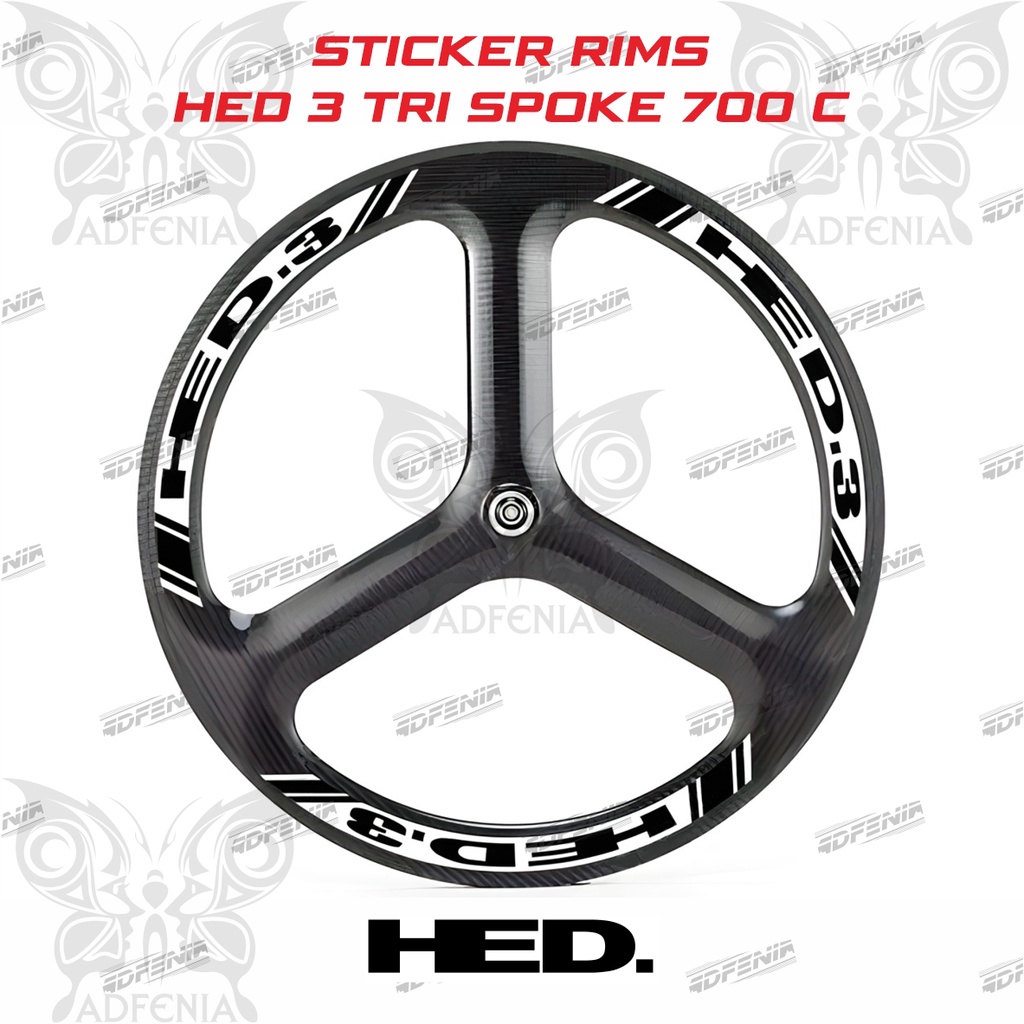 Jual Stiker Decal Rims Hed 3 Tri Spoke 700c | Shopee Indonesia