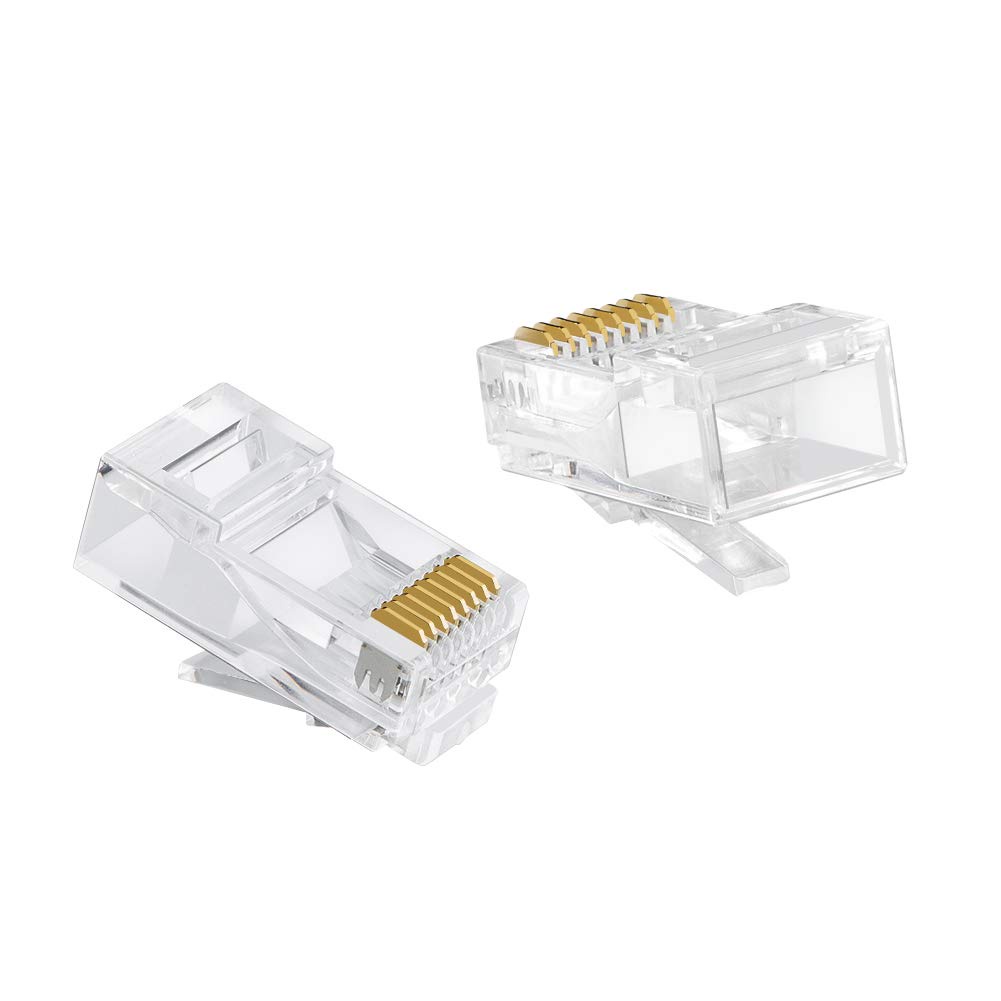 Jual Konektor RJ45 Cat5 / Modular Plug RJ45 Cat5 isi100 /Connector RJ45 ...