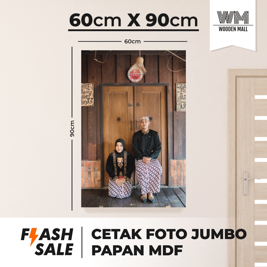 Jual Cetak Foto Prewedding 24r Jumbo 60x90cm Bingkai Mdf Prewedwalldecorhiasan Dindingfoto 1449