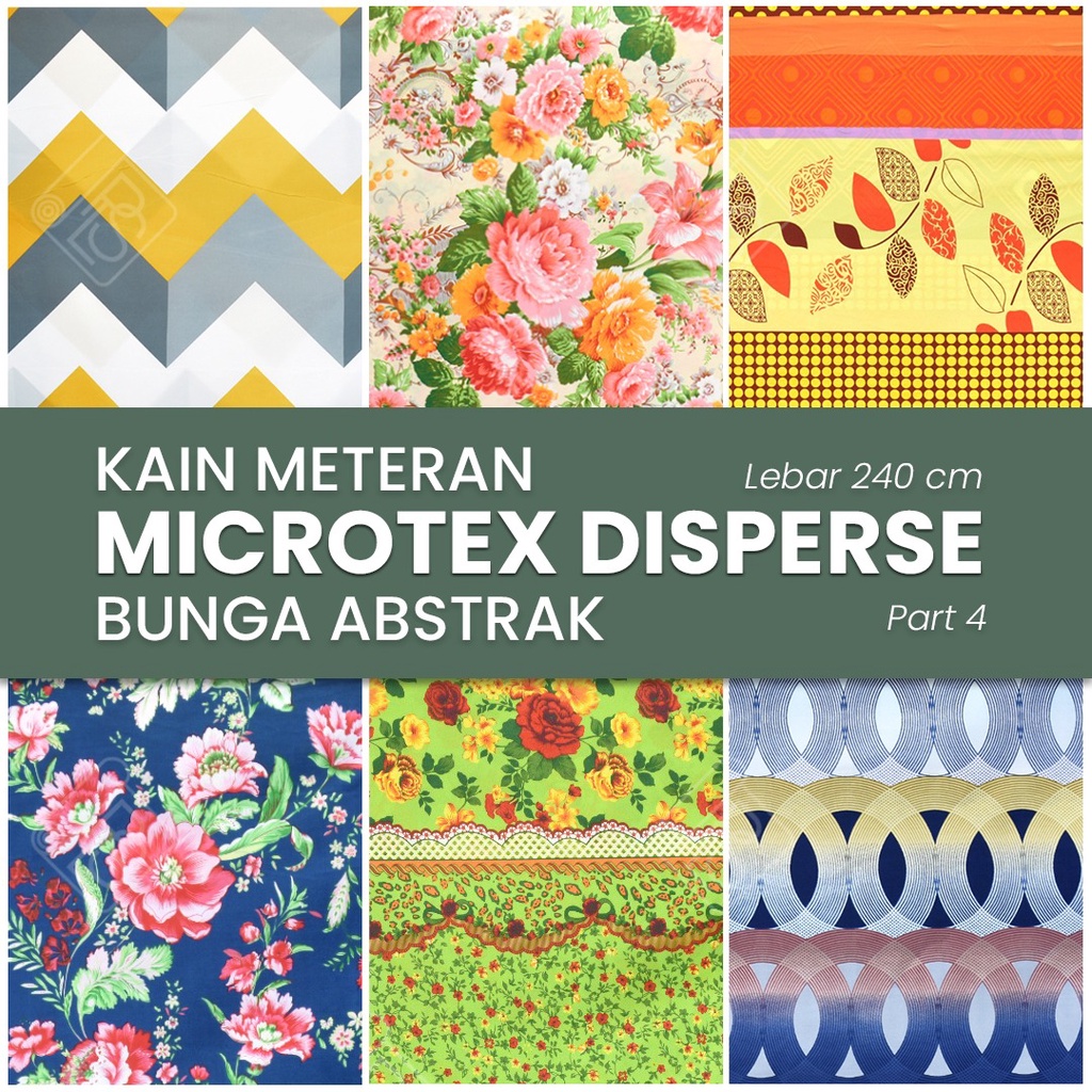 Jual KAIN MICROTEX DISPERSE MOTIF BUNGA MAWAR TULIP TABUR DAN ABSTRAK ...