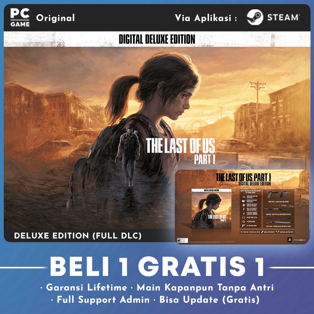 Jual THE LAST OF US PART 1 DELUXE EDITION ORIGINAL PC | Shopee Indonesia