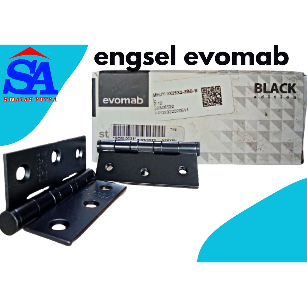 Jual ENGSEL EVOMAB BLACK EDITION /ENGSEL PINTU ATAU JENDELA ENGSEL ...