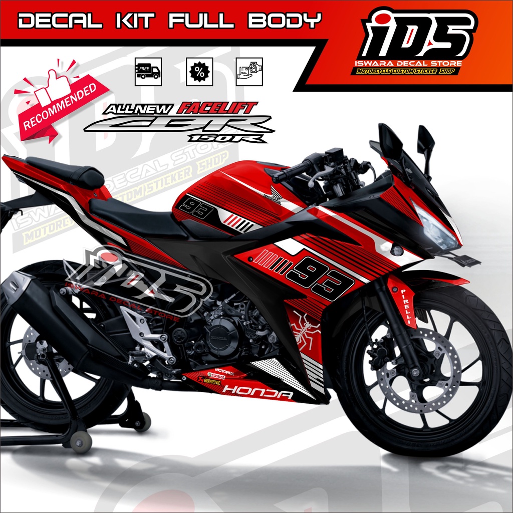 Jual Stiker Decal Cbr 150R Facelift Full Body Variasi Striping Cbr 150R ...