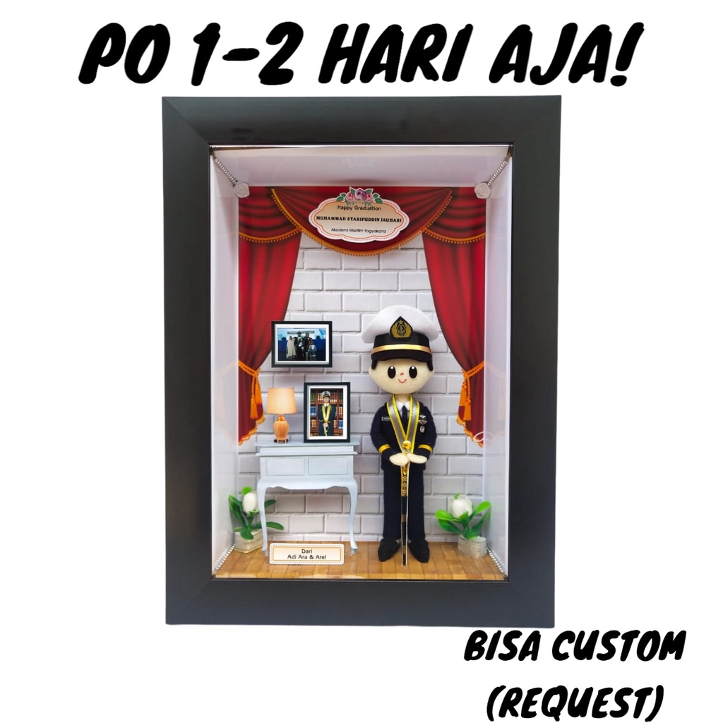Jual Boneka Flanel Profesi Pelayaran Frame 3D 21x30 Cm | Shopee Indonesia