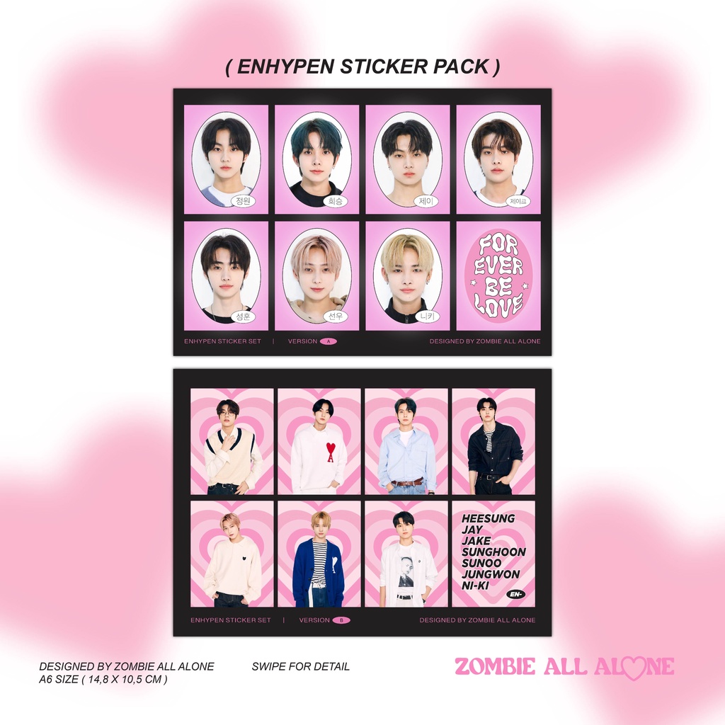 Jual ENHYPEN STICKER DECO | zombie all alone | Shopee Indonesia