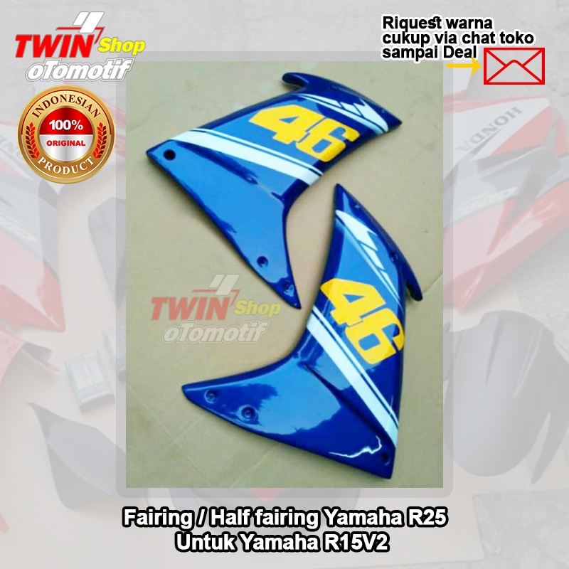 Jual FAIRING R15V2 MODEL FAIRING R25 / SAYAP R15V2 MODEL FAIRING YAMAHA ...