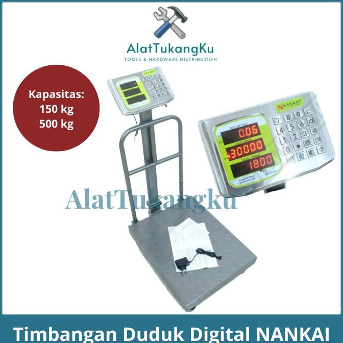 Jual Hanya Disini] Nankai Timbangan Lantai Duduk Digital Rail 150 Kg