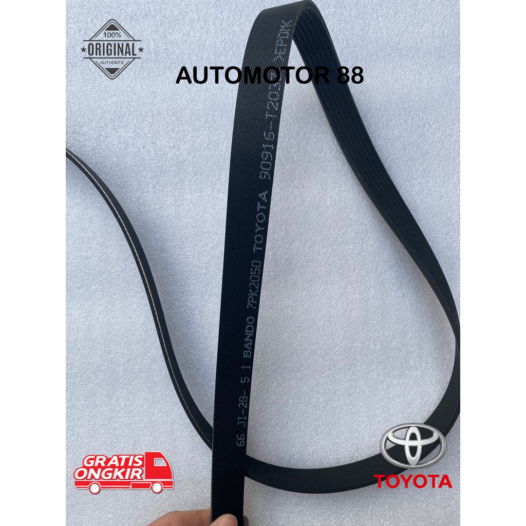 Jual Fan Belt Hilux, Innova, Fortuner DIesel 2GD 2015 Keatas fan belt ...