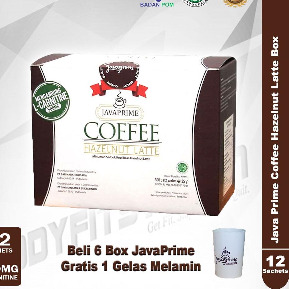 Jual FLASH SALE Java Prime Coffee 300 Grams 12 Sachets Hazelnut Latte