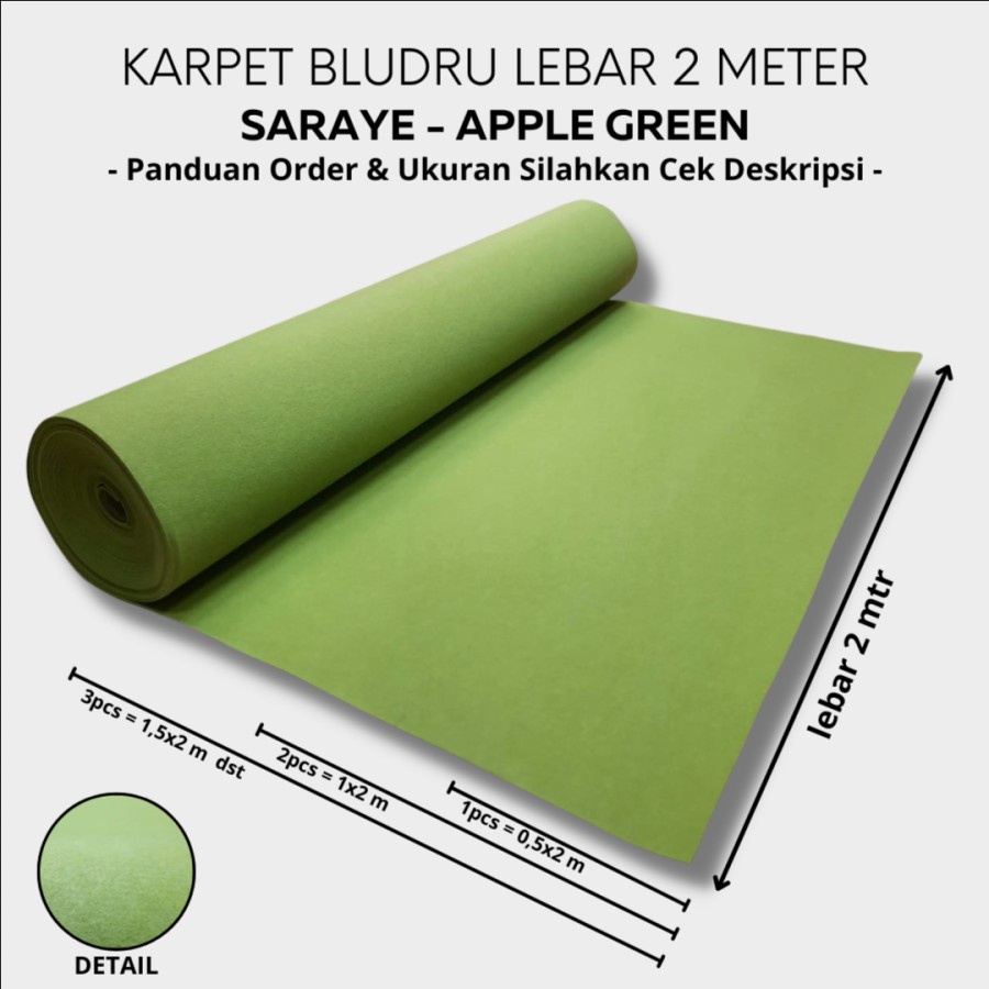 Jual Karpet Brudu Polos Saraye X Meter Lebar Meter Panggung Bazaar