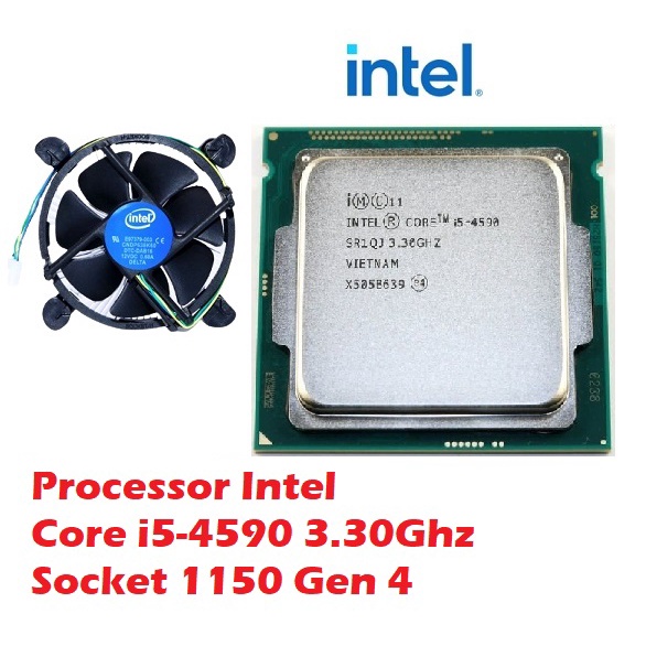 Jual PROSESSOR INTEL CORE I5-4590 3,3GHZ / i5-4590 3.20GHz HASWELL ...