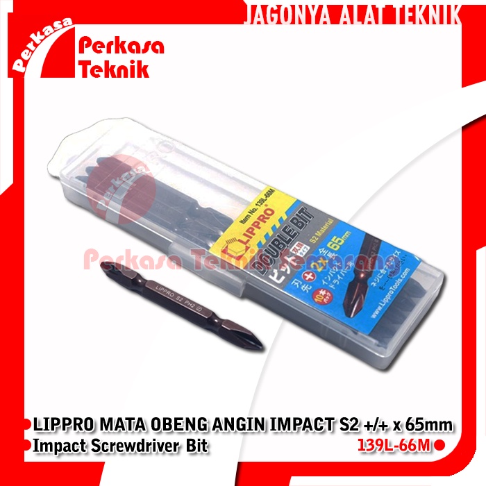 Jual LIPPRO 139L-66M MATA OBENG ANGIN IMPACT S2 +/+ x 65 MM SCREWDRIVER ...