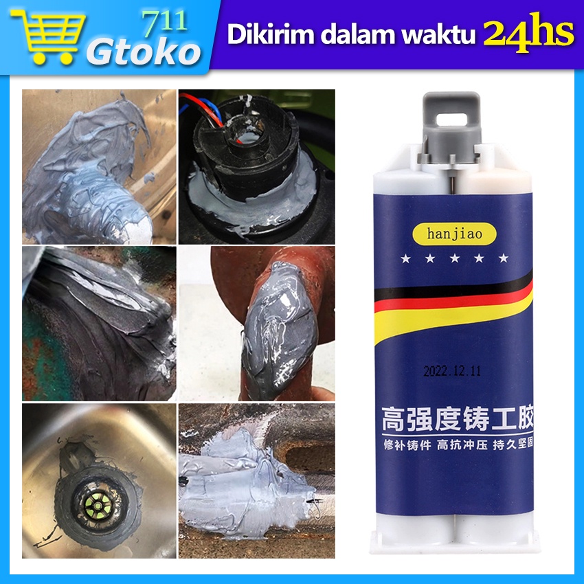Jual Lem AB Epoxy Kuat Metal Lem Campur Penambal 1:1 Lem Las Besi ...