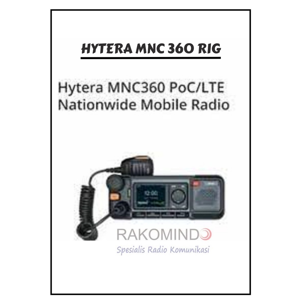 Jual Radio Rig Mobile Hytera MNC360 Original Radio Base Station POC ...