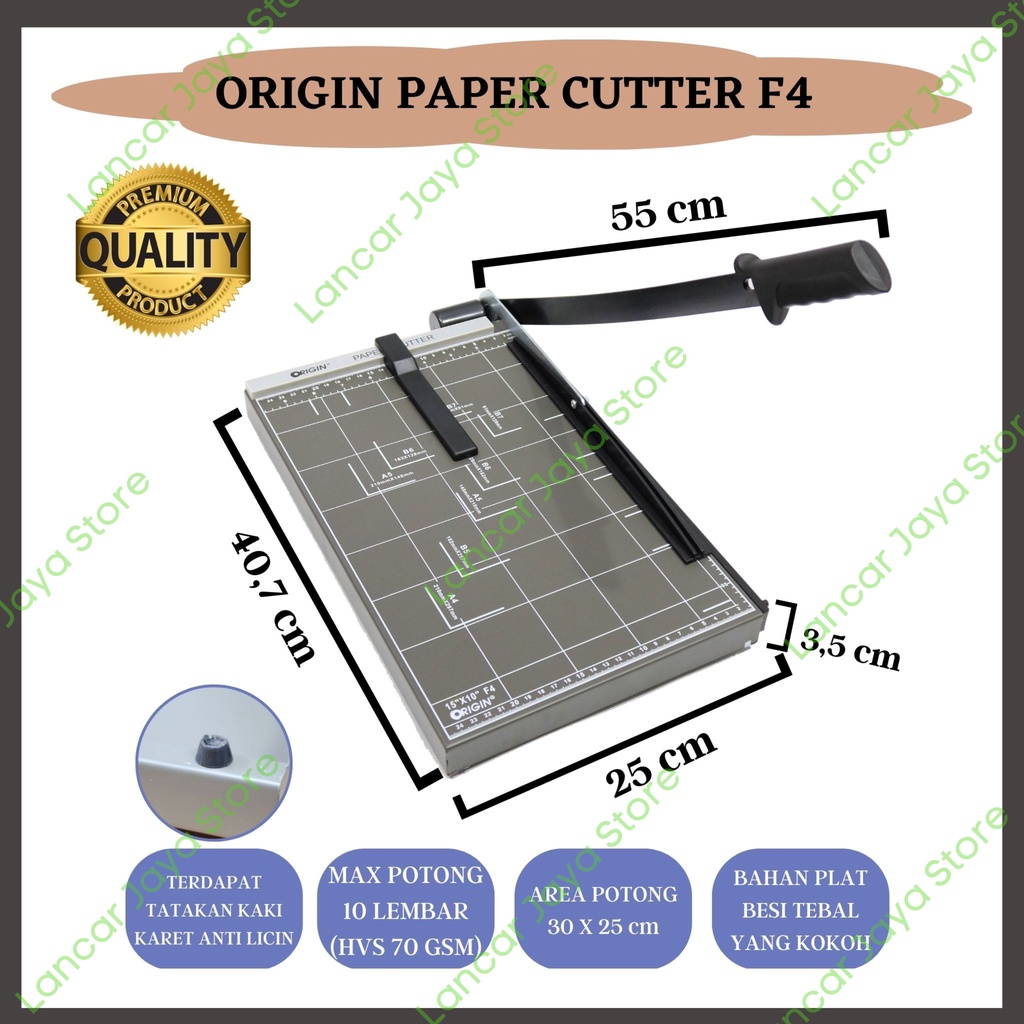 Jual Alat Pemotong Kertas Paper Cutter Origin F4 Shopee Indonesia 