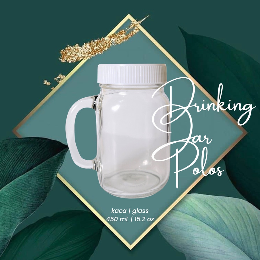 Jual Drinking Jar Polos Ml Gelas Minum Kaca Gelas Toples Juice Glass Shopee Indonesia