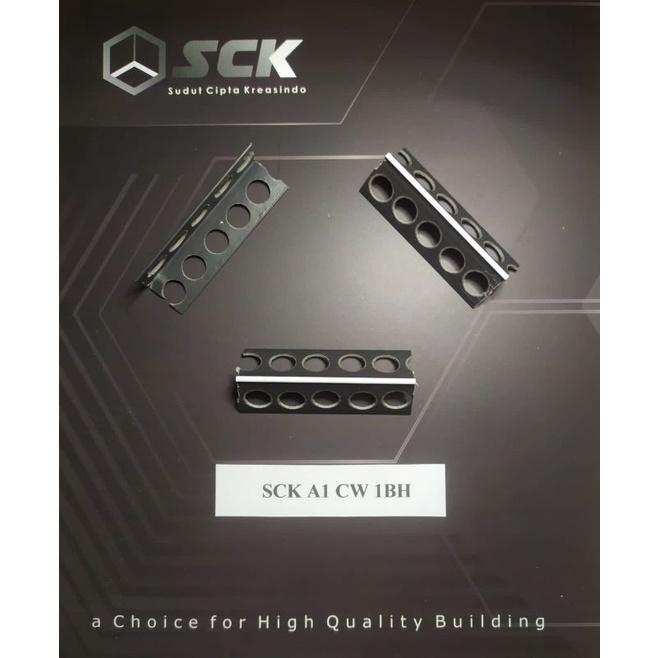 Jual Corner Bead tali air sudutan luar tembok PVC SCK A1 CW 2.5m 1pc