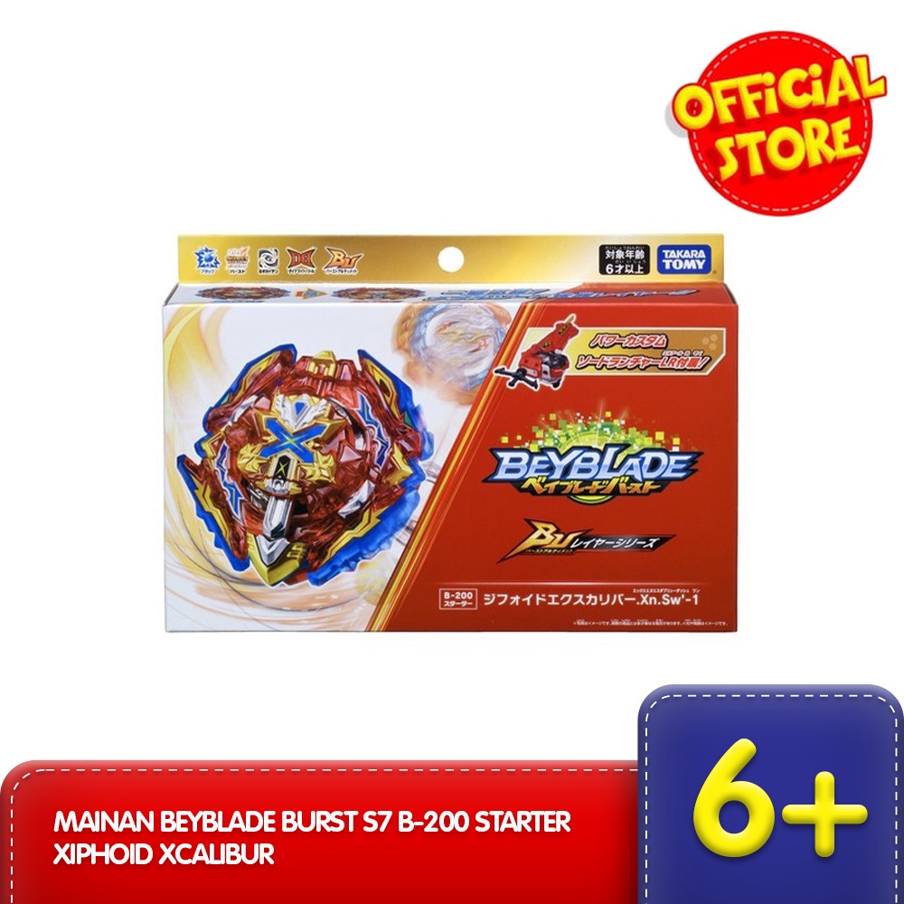 Jual Mainan Beyblade Burst S7 B-200 Starter Xiphoid Xcalibur | Shopee ...