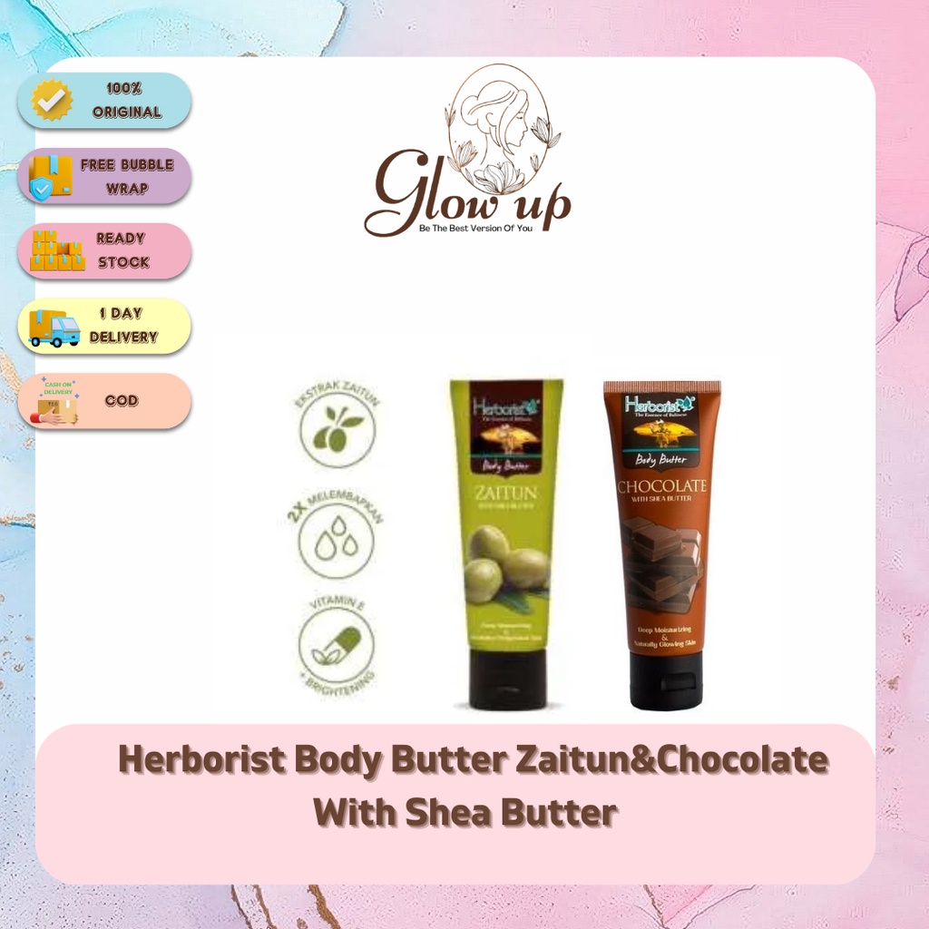 Jual GLOWUP Herborist Body Butter Zaitun&Chocolate With Shea Butter
