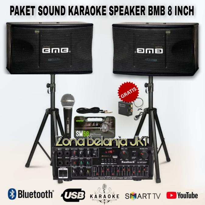Jual Paket Karaoke Sound System Bmb 8 Inch Karaoke Rumahan Original ( B
